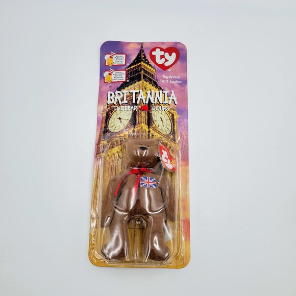 TY Teenie Beanie Baby Britannia The Bear Retired 1999 McDonalds Toy New Read - Picture 2 of 9